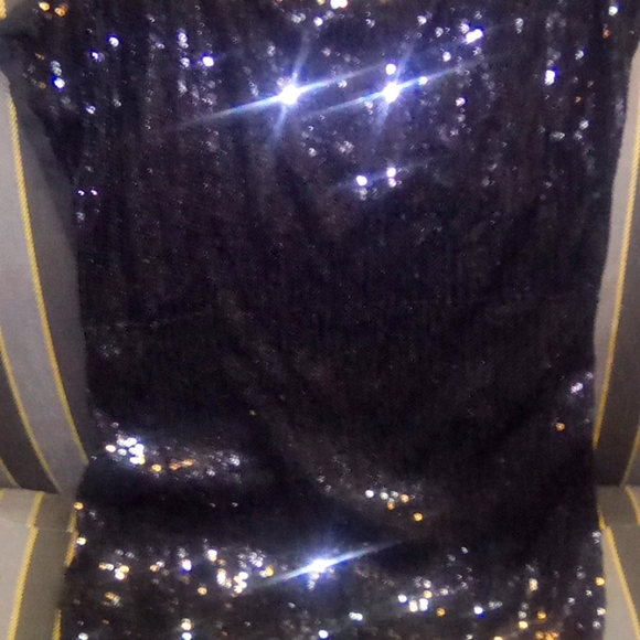 a'gaci | Dresses | Agaci Blk Mini Dress With Black Sequins M | Poshmark